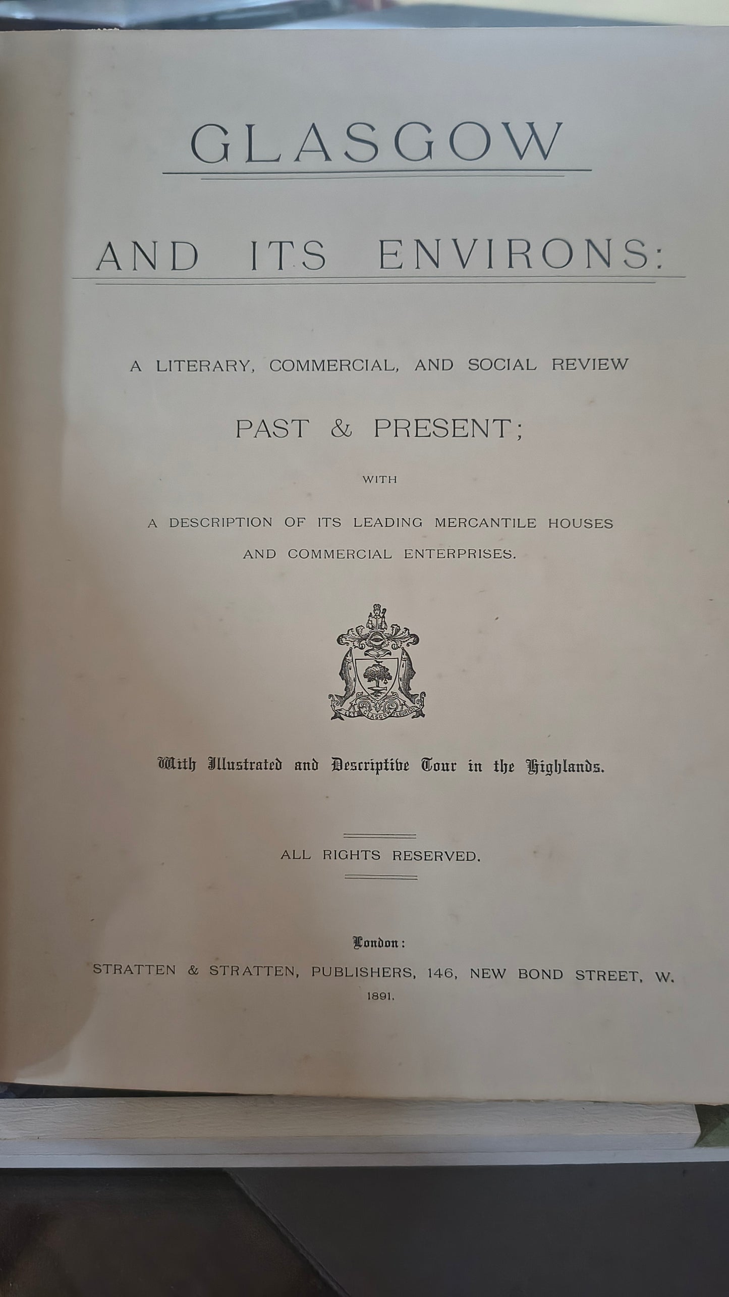 Strattens' Glascow and it's Environs 1981