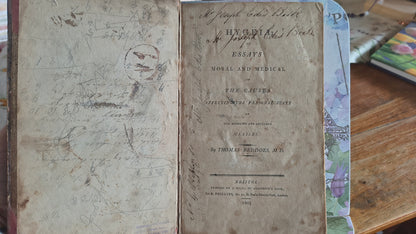 Hygeia or essays, moral and medical on the causes affecting the personal state. Thomas Beddoes MD, first edition published 1802.